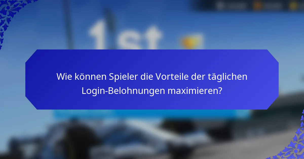 Wie können Spieler die Vorteile der täglichen Login-Belohnungen maximieren?